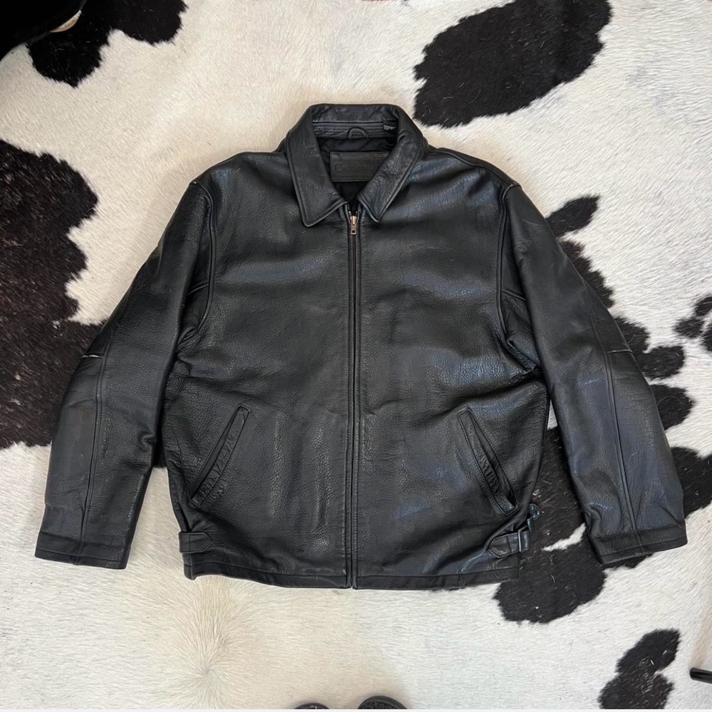 Men's Black Leather Jacket